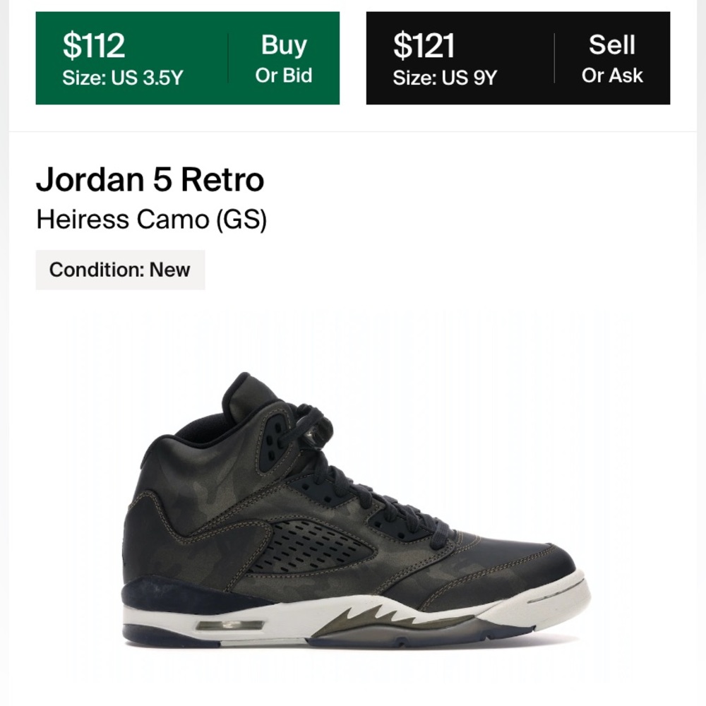 Jordan 5s GS